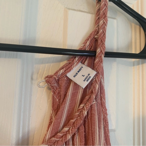 Pink Old Navy vertical stripe maxi - Picture 4 of 5